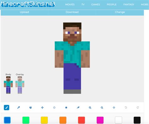 Minecraft Skin Editor .